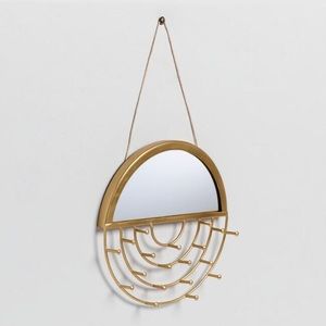 Gold Mirrored Jewelry Holder
